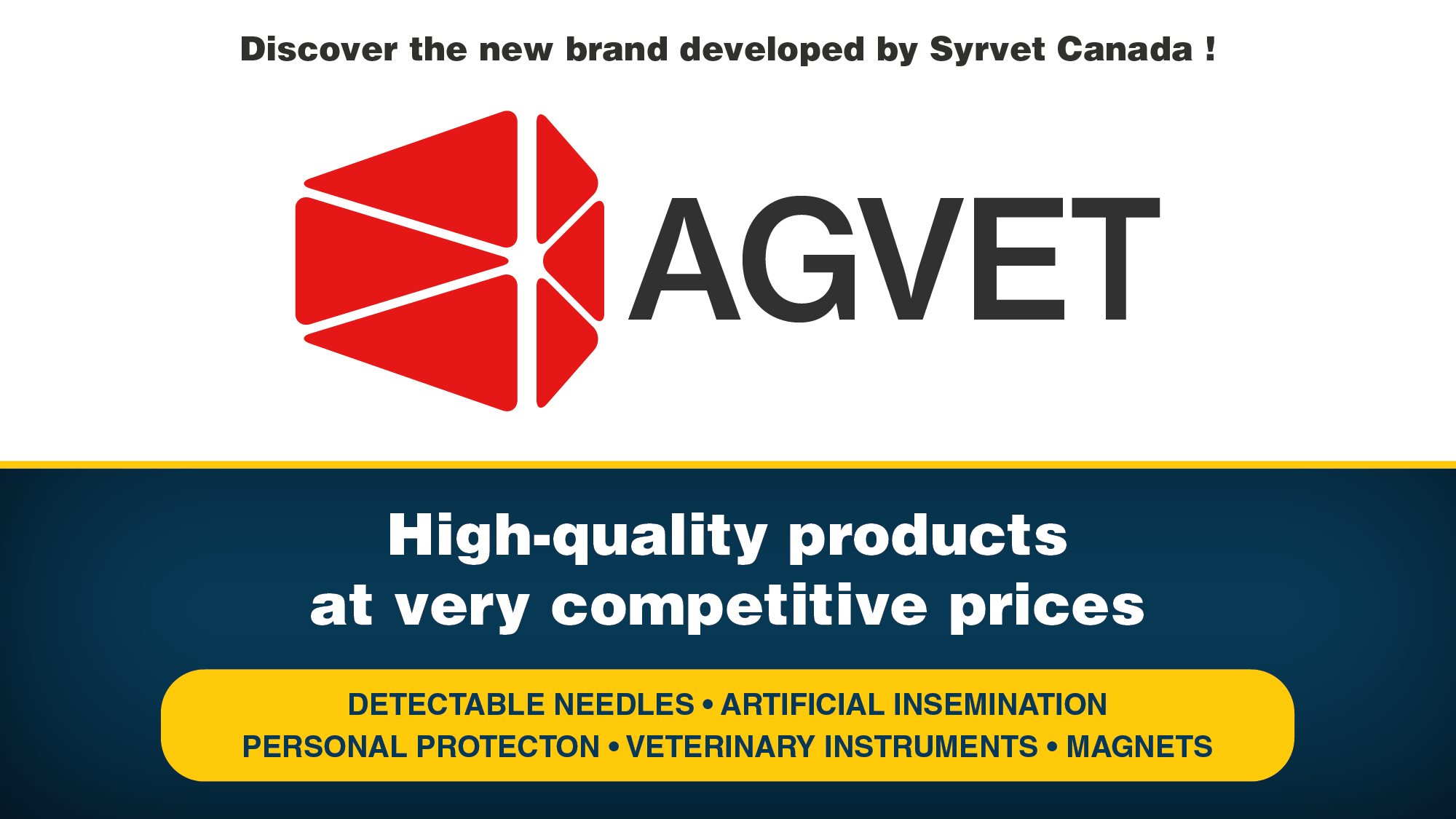 Introducing the AGVET brand Introducing banner to the AGVET brand
